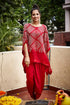 Short kaftan With Flap Dhoti